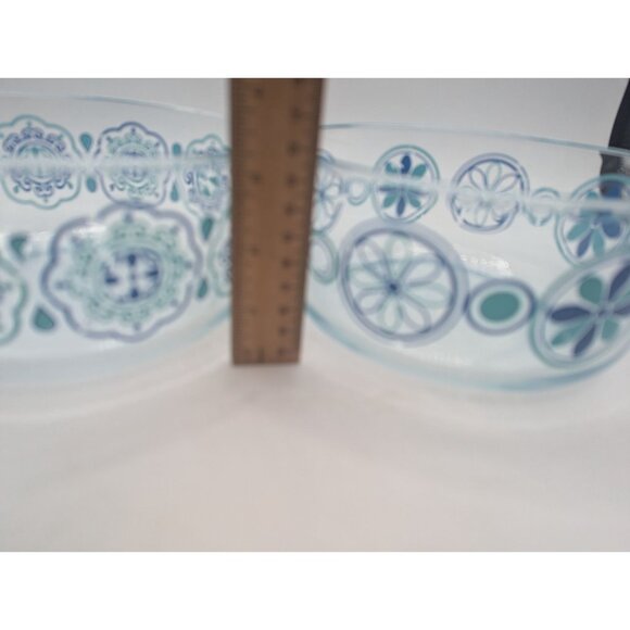 Lot Of 2 7inch Pyrex 1980s Mixing Bowl No Plastic Lids - Picture 6 of 10